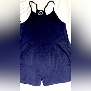 Women's Navy Blue , Orange and Olive Rompers with pockets.